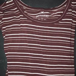 american eagle long sleeve striped t shirt